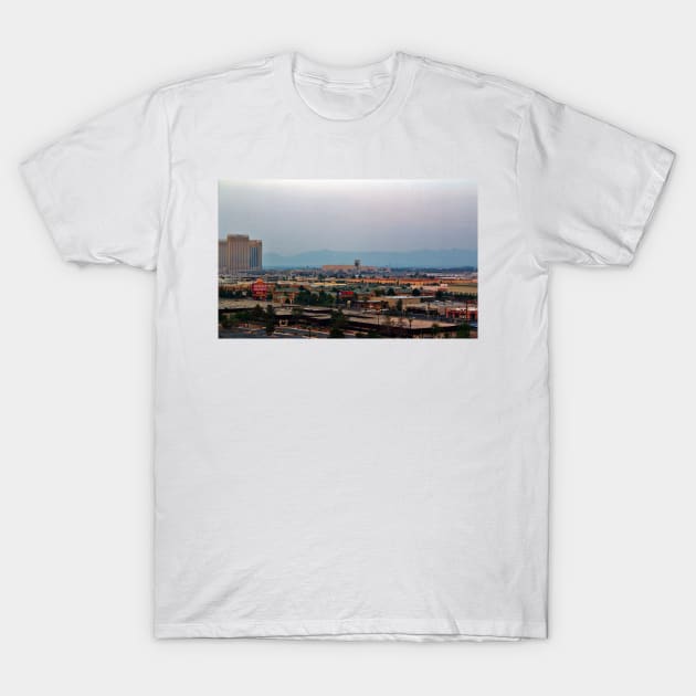 Elevated View Of Vegas T-Shirt by Cynthia48